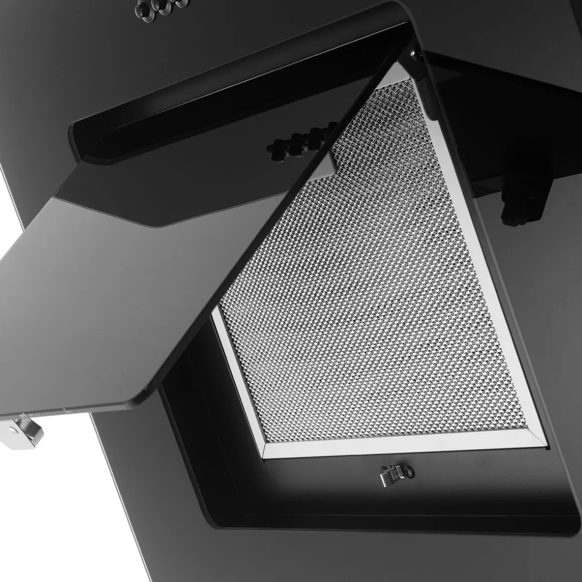 Respekta Haube Schwarz, 60 cm, EEK B3 Leistungsstufen LED-Beleuchtung