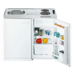 Respekta Levin Miniküche Pantry100SV 100 cm Weiß