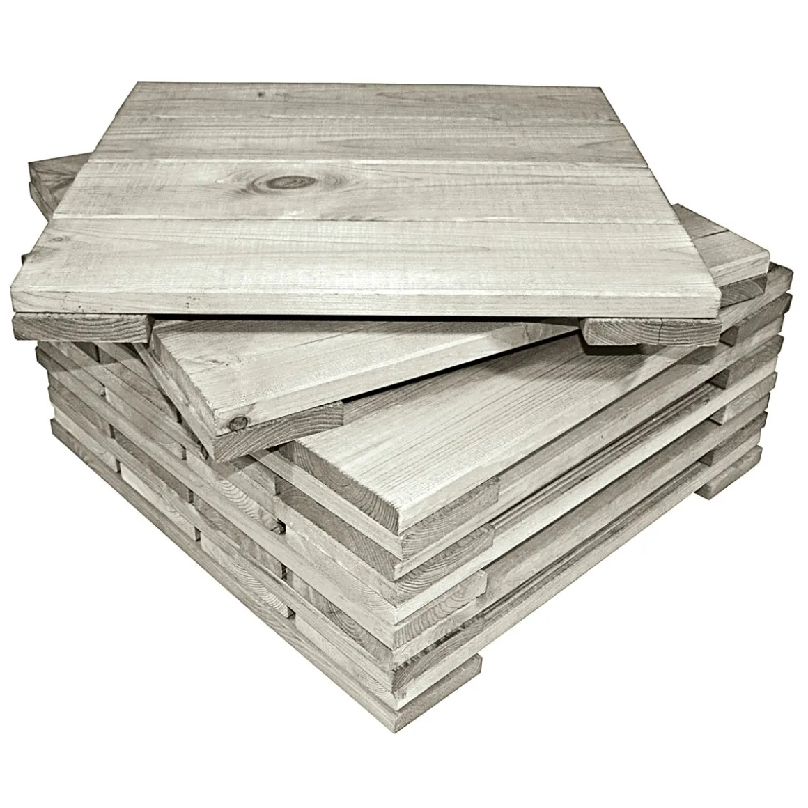 Rettenmeier Holzfliese Kiefer grau 50 x 50 cm