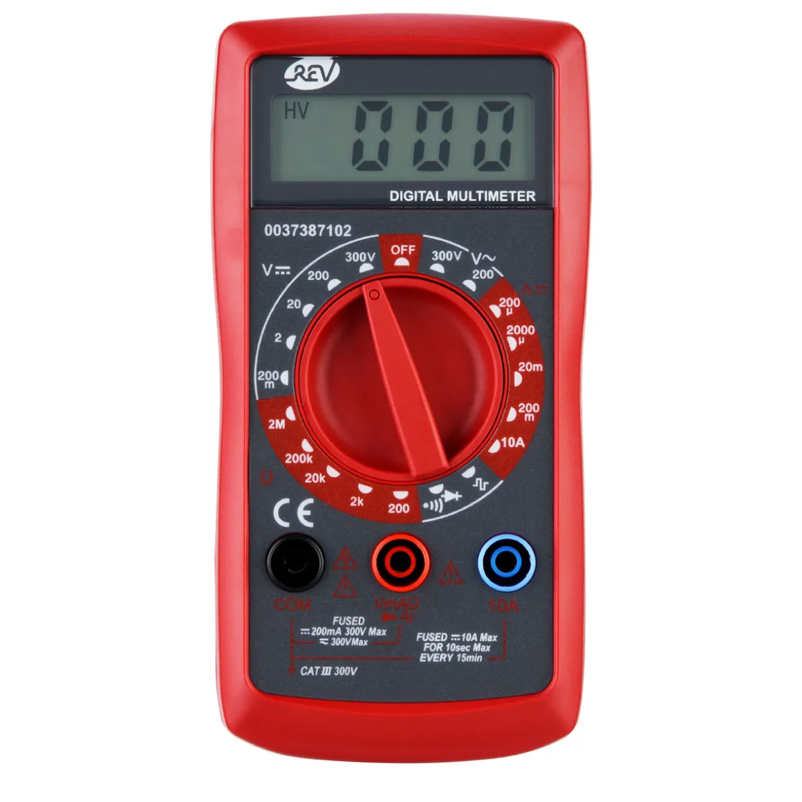 REV Ritter Vielfachmessgerät digital mit Signalgenerator schwarz/rot