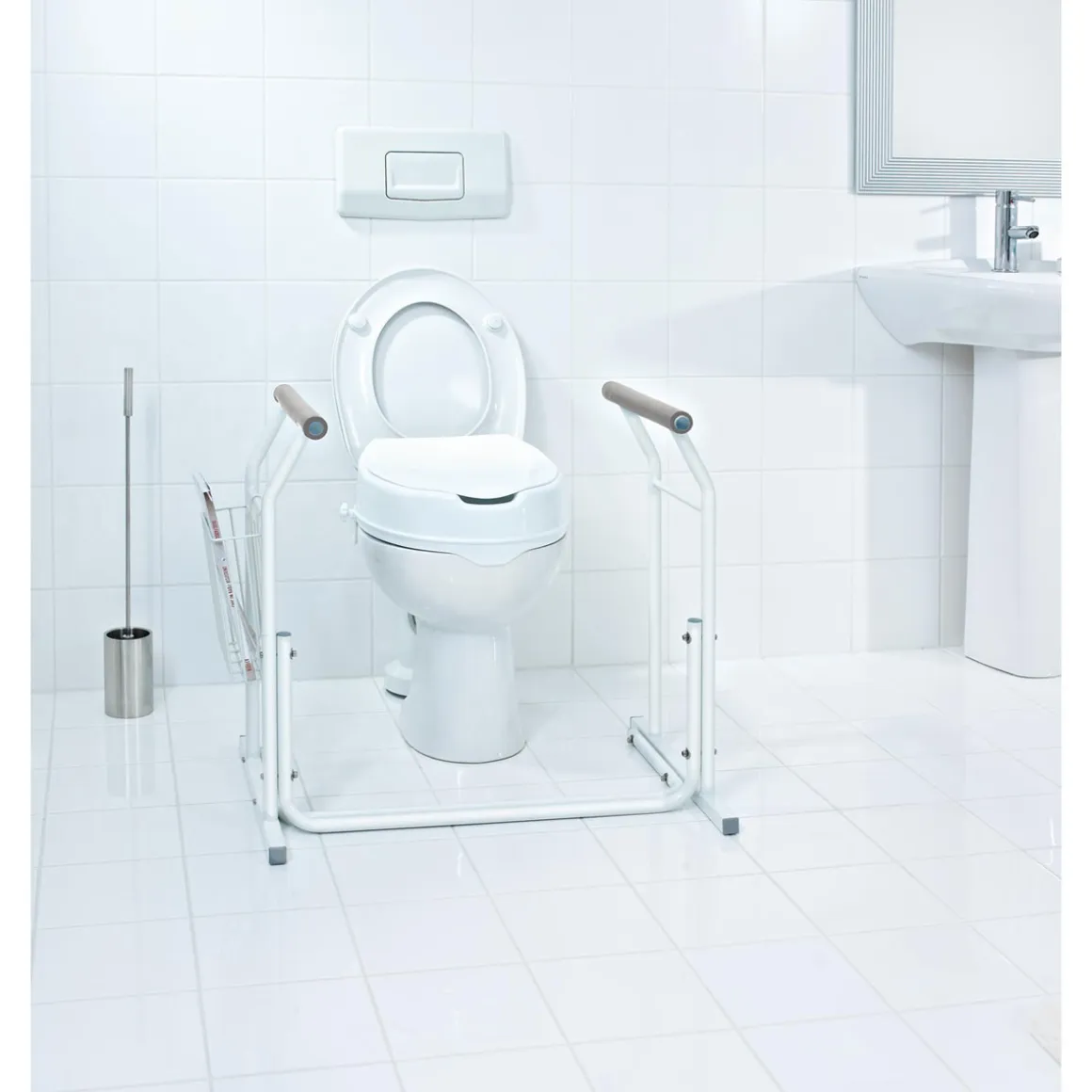 Ridder Mobile WC-Aufstehhilfe inkl Ablagekorb weiß