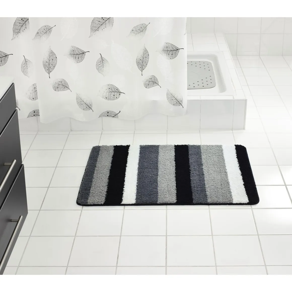 Ridder Teppich Carl 60 x 90 cm grau Polyester