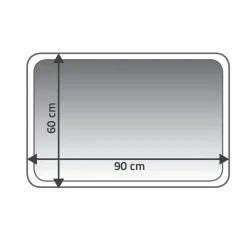 Ridder Teppich Carl 60 x 90 cm grün Polyester