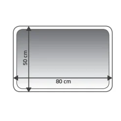 Ridder Teppich Delhi 50 x 80 cm natur Polyester