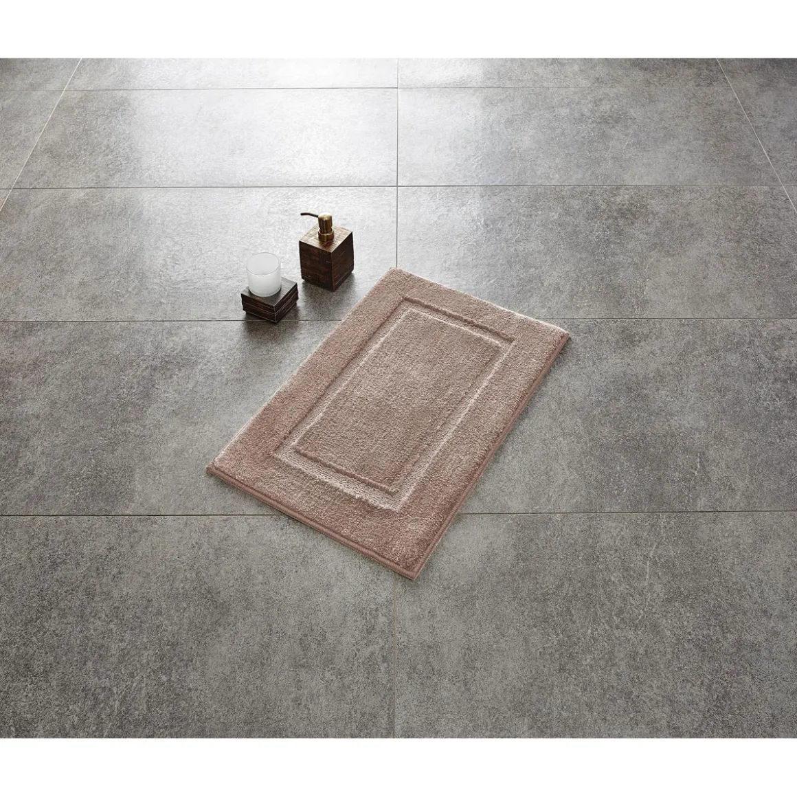 Ridder Vorleger Stadion 50 x 50 cm hellbeige Polyester-Microfaser
