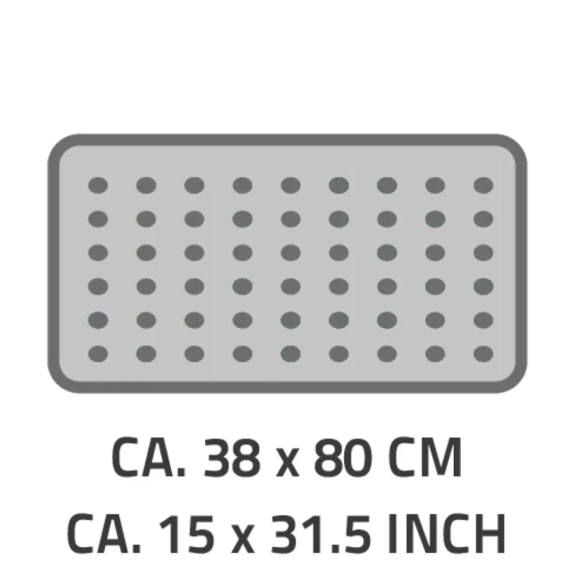 Ridder Wanneneinlage Lido 38 x 80 cm schwarz