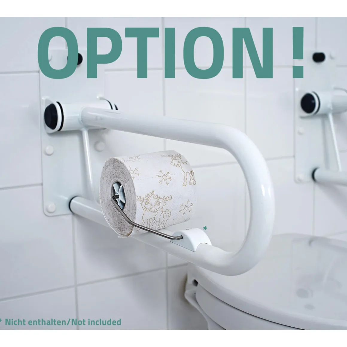 Ridder WC-Aufstehbügel 55,5 cm klappbar weiß