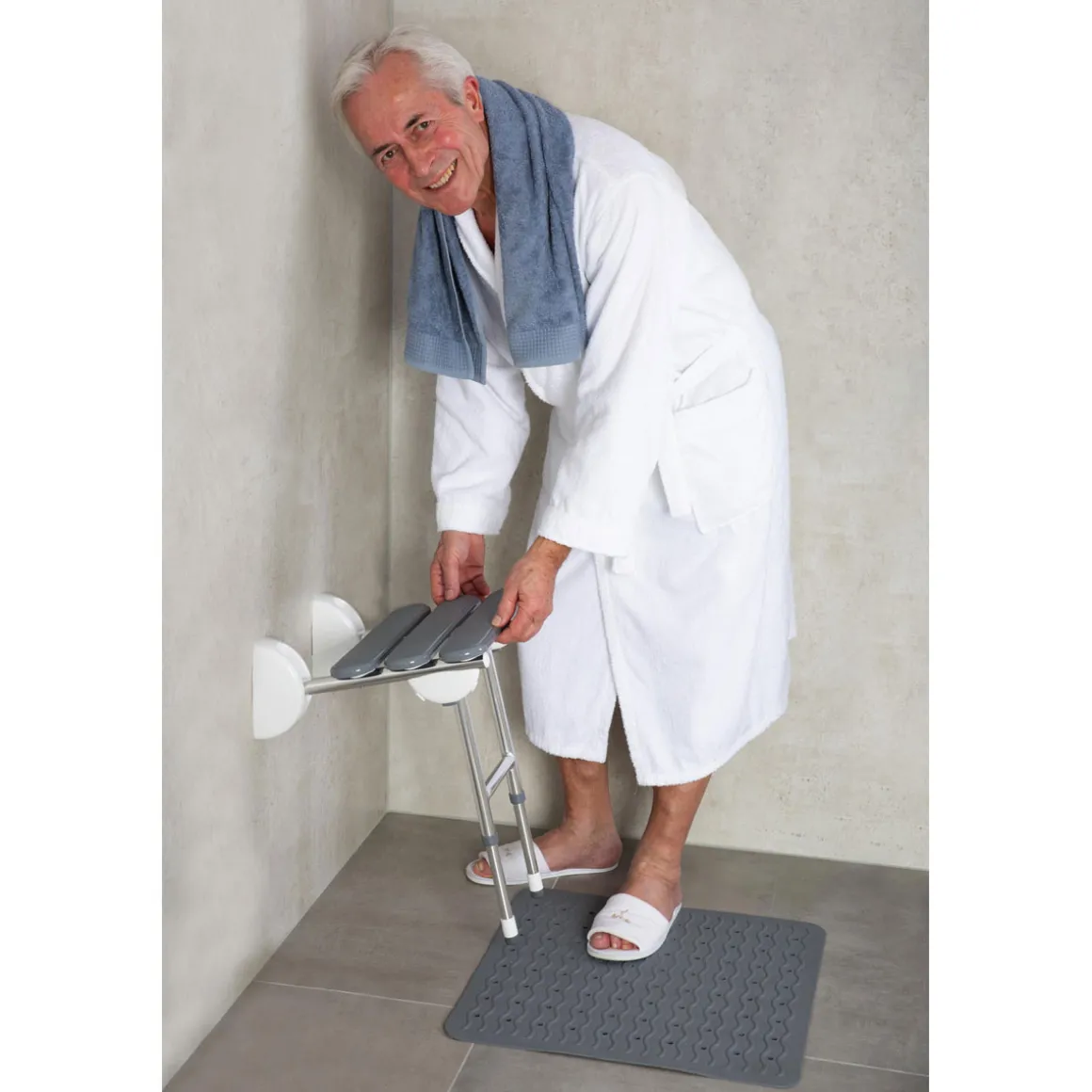 Ridder XL-Adapter für Duschklappsitz Pro chrom