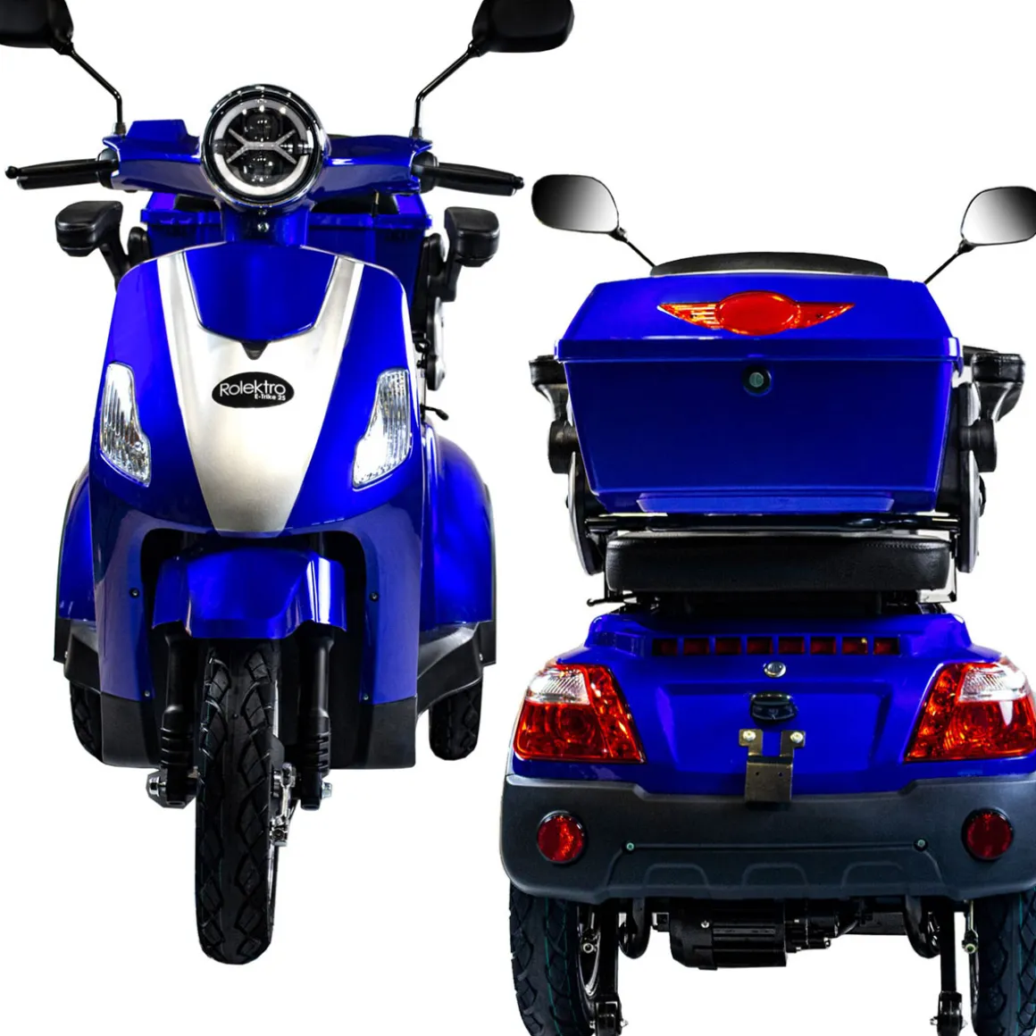Rolektro E-Dreiradroller„25 V.3“ 1000 W, blau