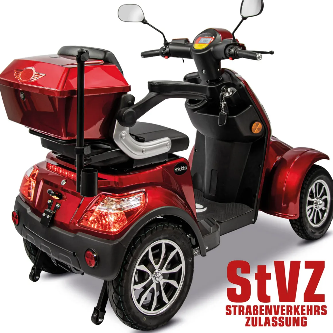Rolektro E-Quad 15 V.3 Lithium Rot 60V-30Ah Akku 1000 Watt