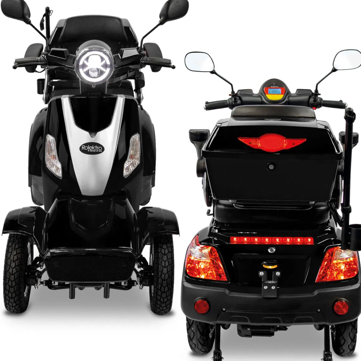 Rolektro E-Quad 25 V.3 Lithium, Schwarz, 60V-30Ah Akku, 1000 Watt