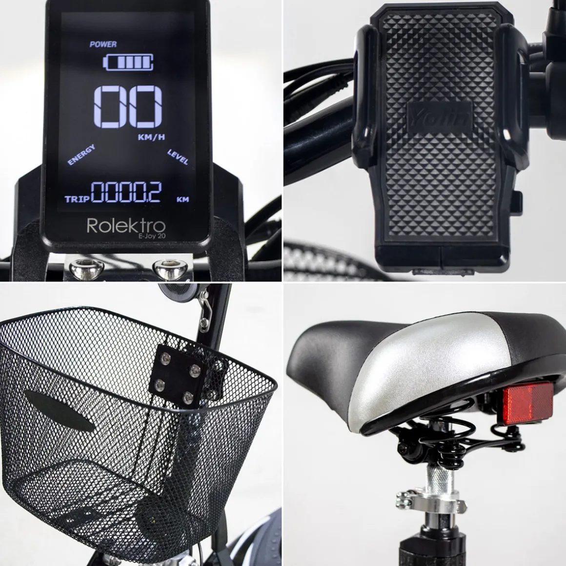 Rolektro E-Scooter „E-Joy 20 “, Schwarz