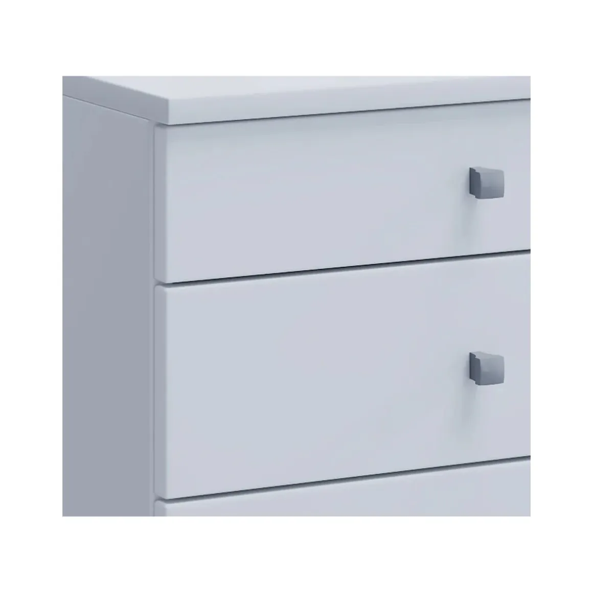 Rollcontainer Lona Maxi weiß/silber