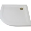 Rundduschwanne Flat Line Design, Radius 500, weiß, 1000/1000 mm