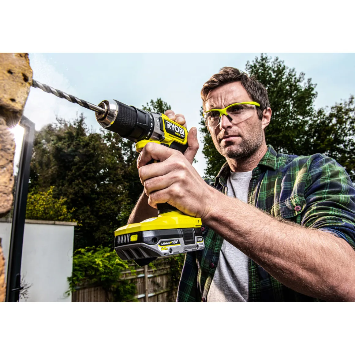 Ryobi Akku-Schlagbohrschrauber RPD18C-320S 18 Volt mit 3 Akkus und Ladegerät