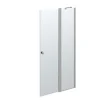 Scanbad Drehtür mit Festteil 200 x 97-99 cm Klarglas