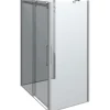 Scanbad Schiebetür mit 2 Panel Deluxe 140 x 90 cm Chrom/Klar