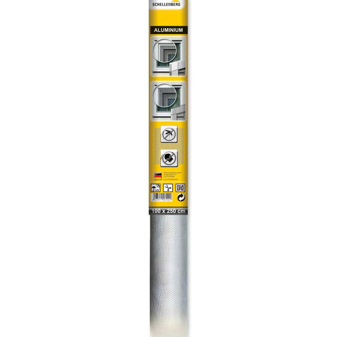 Schellenberg Fliegengitter 100 x 250 cm Alu-Natur