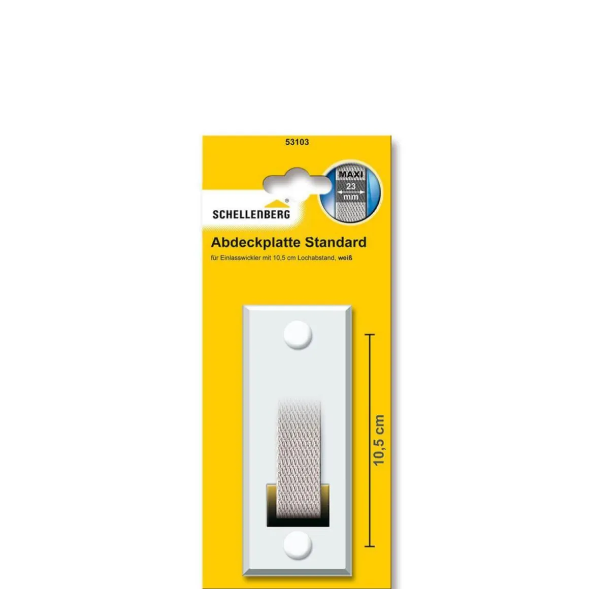 Schellenberg Abdeckplatte weiß Lochabstand 10,5 cm