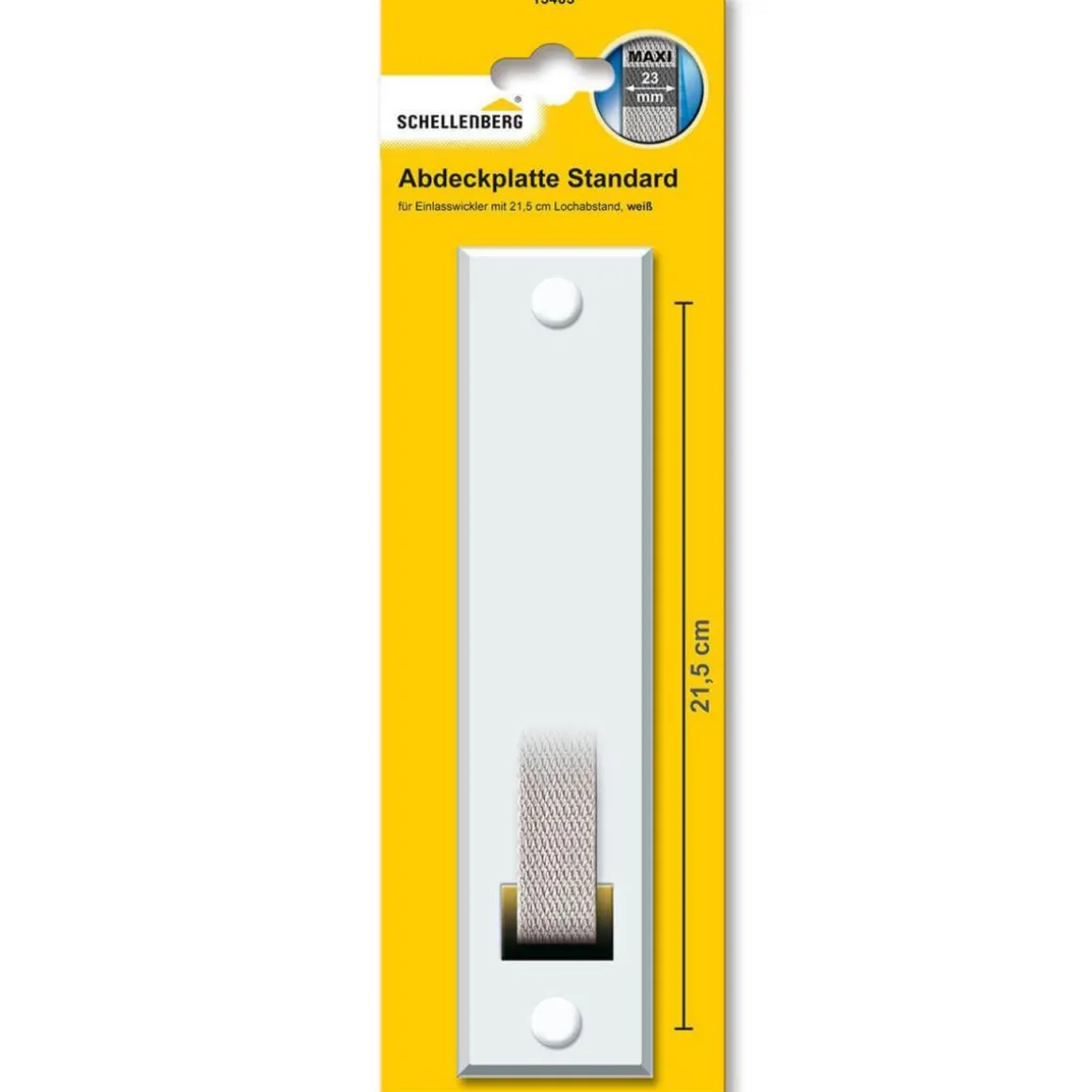 Schellenberg Abdeckplatte Lochabstand 21,5 cm weiß