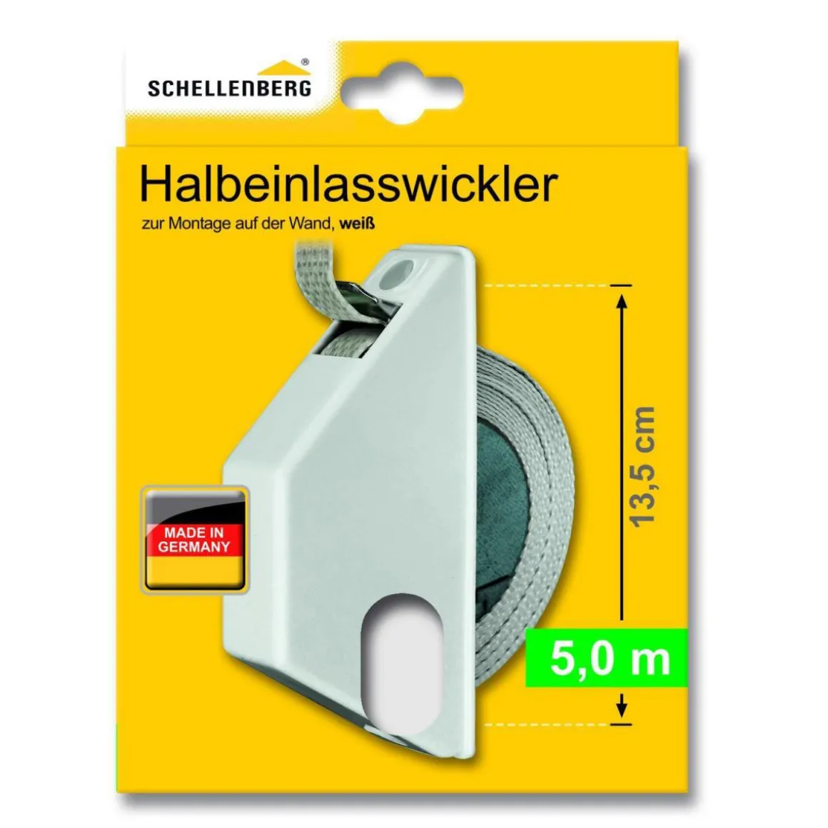Schellenberg Halbeinlaßwickler Mini weiß