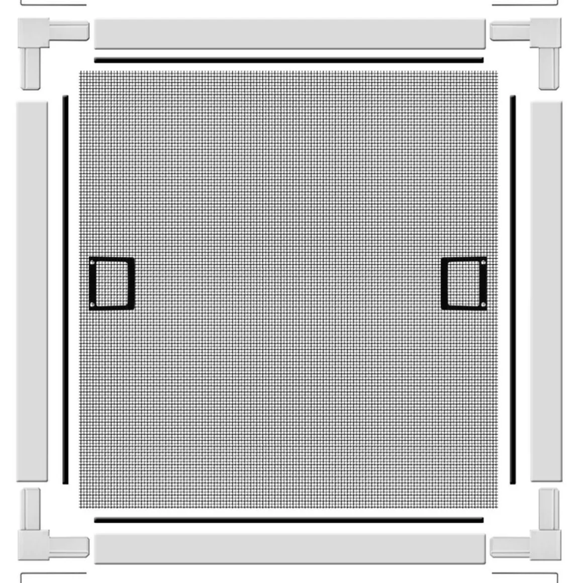 Schellenberg Insektenschutz-Fenster Premium 100 x 120 cm weiß