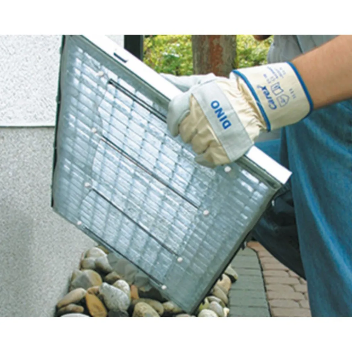 Schellenberg Lichtschacht-Gitter Sauberer Lichtschacht Aluminium 50 x 125 cm