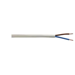 Schlauchleitung H03VV-F 2 x 0,75 weiß Meterware