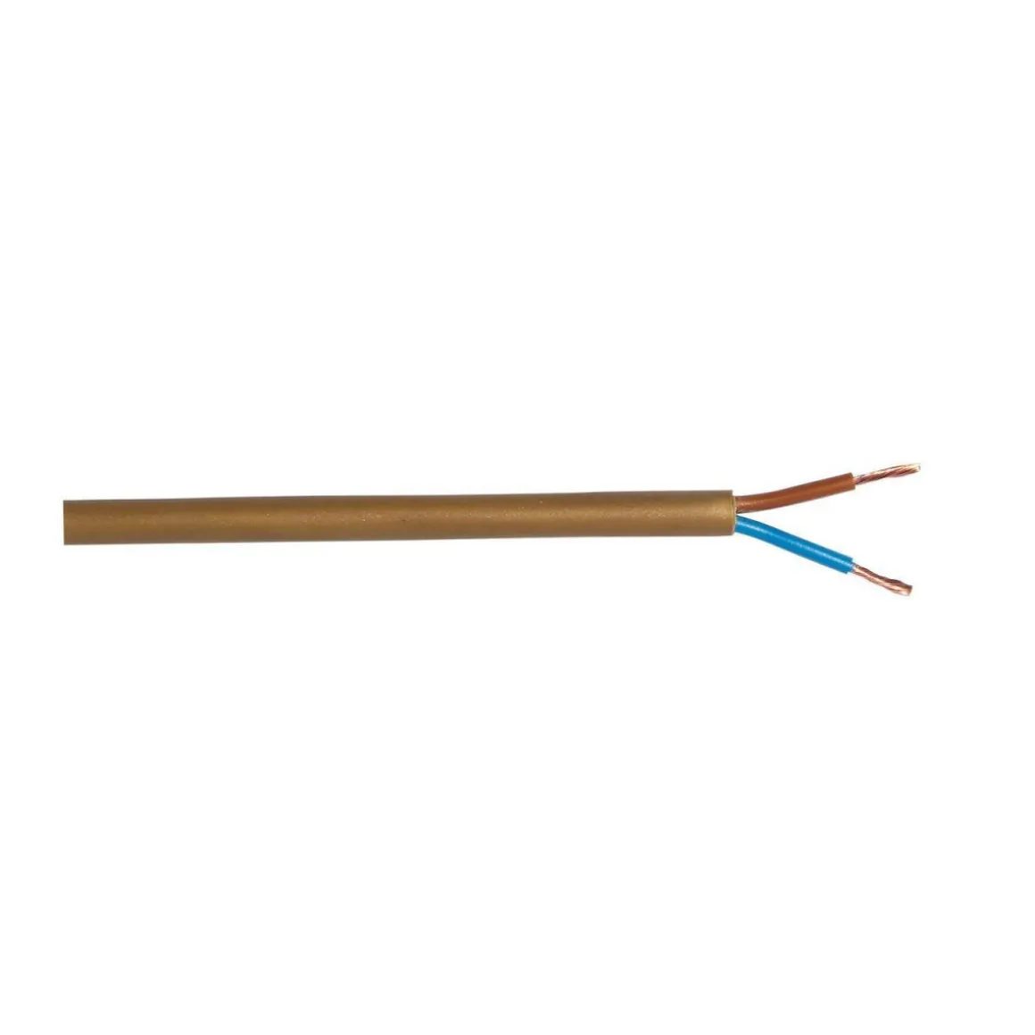 Schlauchleitung H03VV-F 2 x 0,75 gold 5 m
