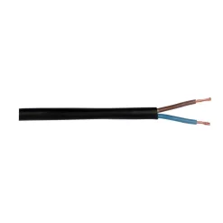 Schlauchleitung H03VV-F 2 x 0,75 schwarz Meterware