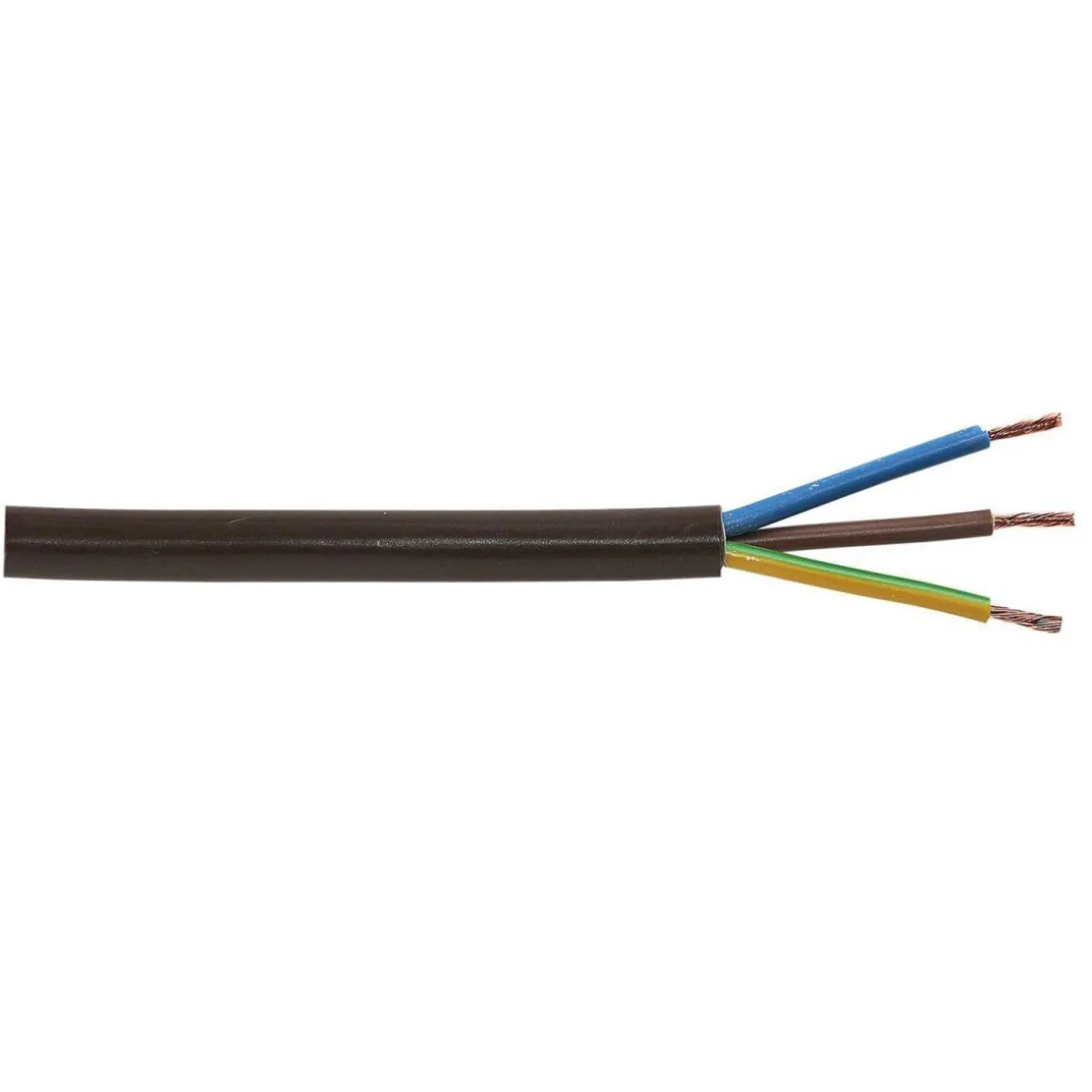 Schlauchleitung H05VV-F 3G 1,5 braun Meterware