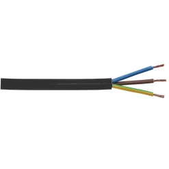 Schlauchleitung H05VV-F 3G 1,5 schwarz Meterware