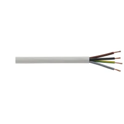 Schlauchleitung H03VV-F 4G 0,75 weiß 5 m