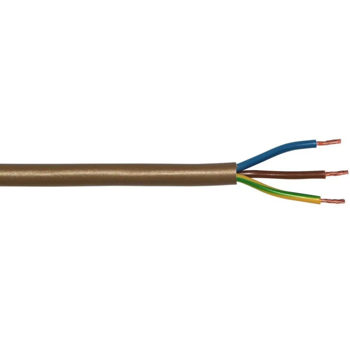 Schlauchleitung H03VV-F 3G0,75 gold 5 m
