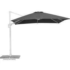 Schneider Schirme Ampelschirm Rhodos Twist Bianco 300 x 300 anthrazit