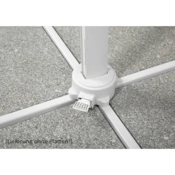 Schneider Schirme Ampelschirm Rhodos Twist Bianco 300 x 300 anthrazit