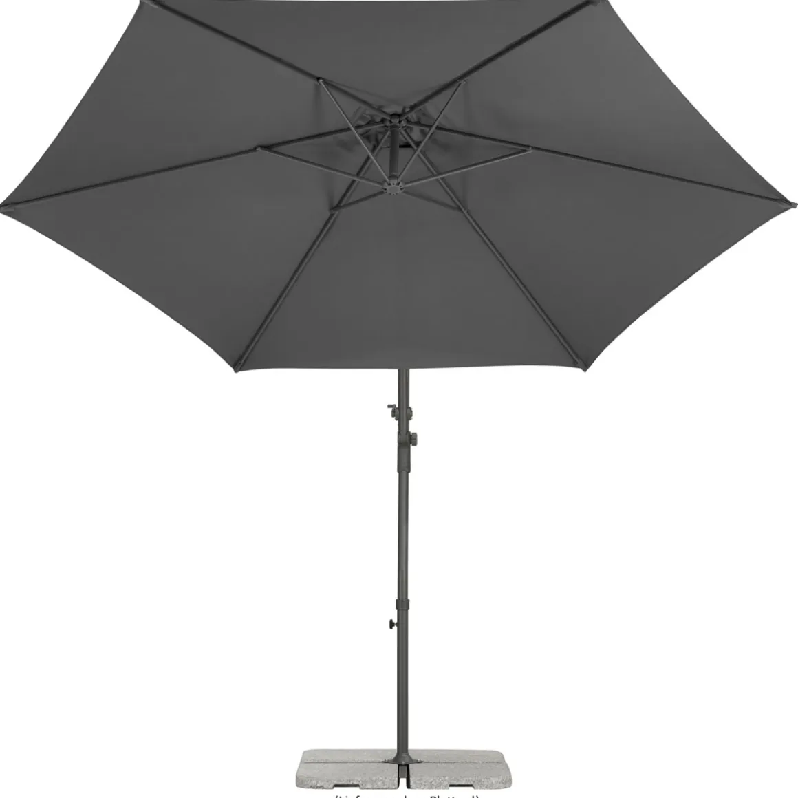Schneider Schirme Sonnenschirm Genua Durchmesser 300 cm anthrazit