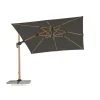 Schneider Schirme Sonnenschirm Rhodos Twist Woody 300 x 300 cm anthrazit