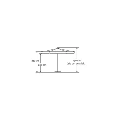 Schneider Schirme Sonnenschirm Orlando 270 cm Natur