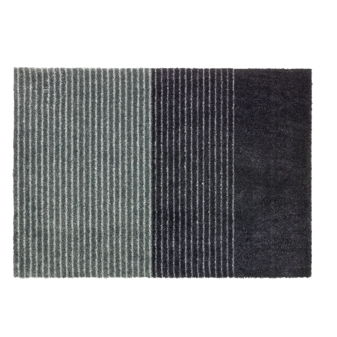 Schöner Wohnen Schmutzfangmatte „Manhattan“, Streifen/anthrazit-grau, 50x70 cm