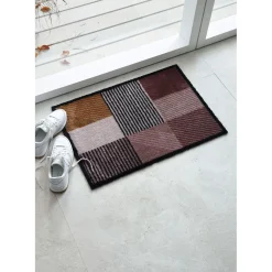 Schöner Wohnen Schmutzfangmatte Manhattan 67x100 cm Geomix Kastanie-rose