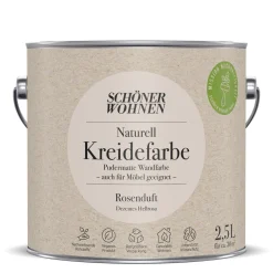 Schöner Wohnen Farbe Naturell Kreidefarbe 2,5 L Rosenduft