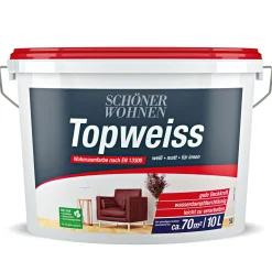 Schöner Wohnen Farbe Topweiß 10 L