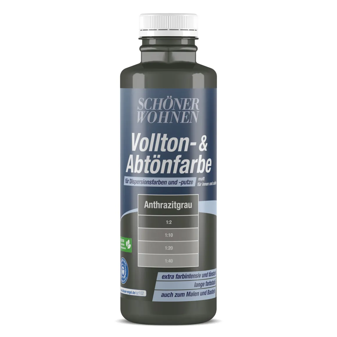 Schöner Wohnen Farbe Vollton- und Abtönfarbe anthrazit 500 ml