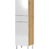 Schrank Maureen 1 Schubkasten 34 x 120 x 34 cm Grandson-Eiche-Nachbildung/weiß