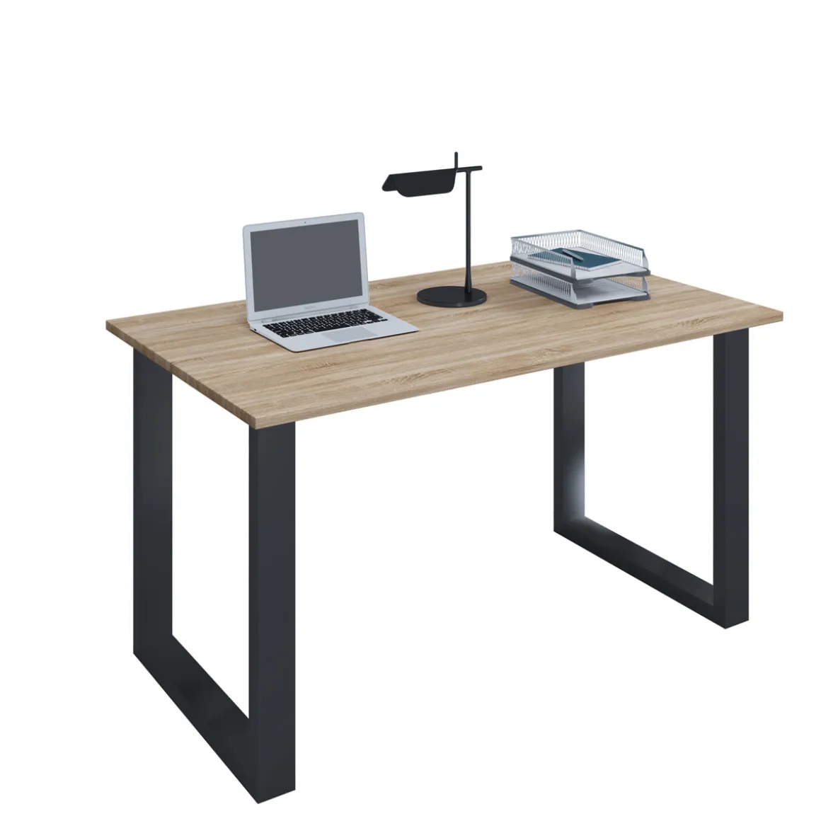Schreibtisch Lona 110 x 50 cm U-Fußgestell Buche/weiß