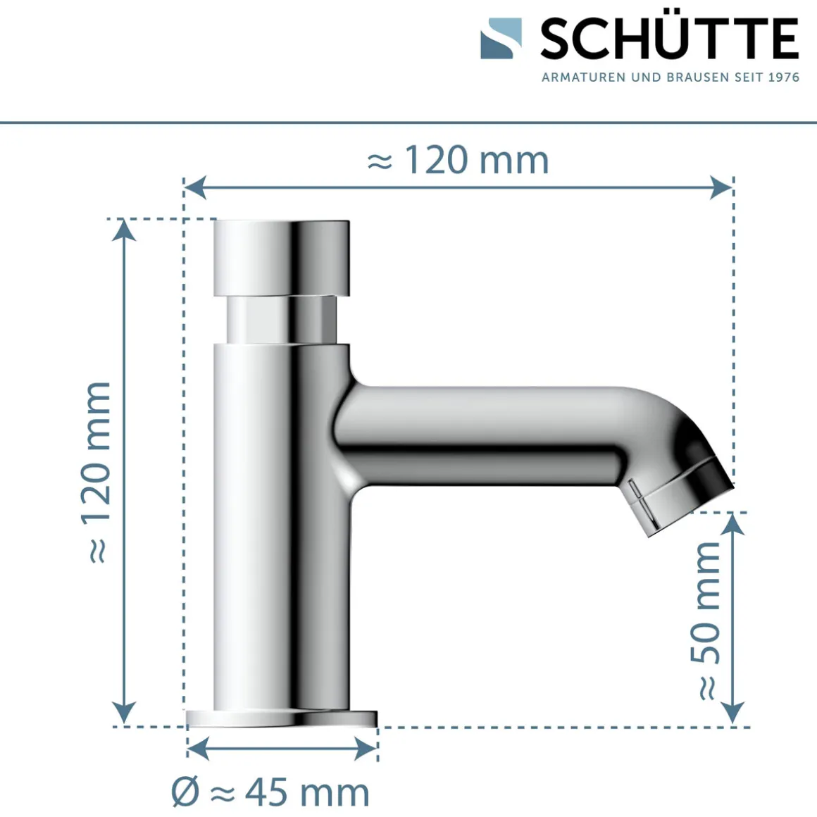 Schütte Kaltwasser-Standventil „Lima“ chrom