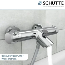 Schütte Wannenfüllarmatur „London“ chrom Thermostat