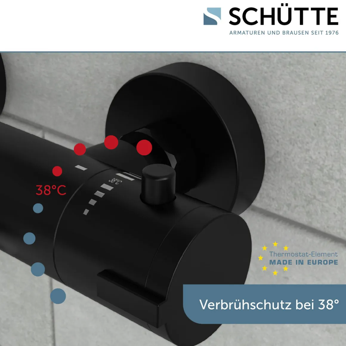 Schütte Wannenfüllarmatur „London“ Schwarz matt