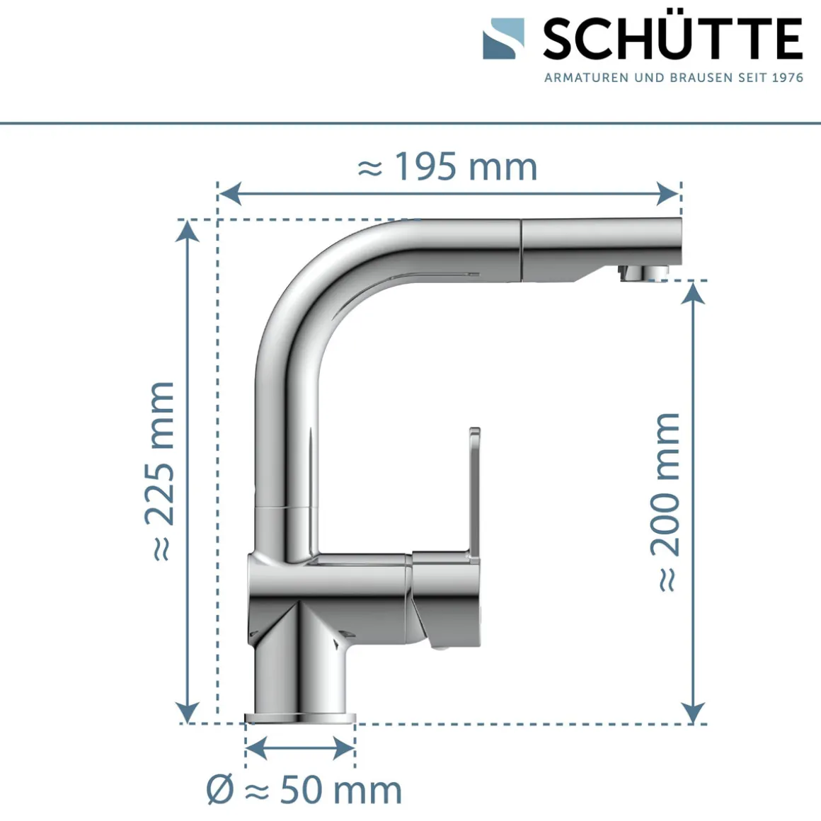 Schütte Waschtischarmatur „London“ chrom